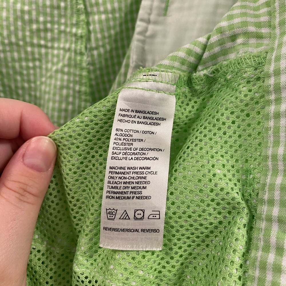 Men's IZOD Green Checkered Golf Shorts size 42 - Picture 8 of 8